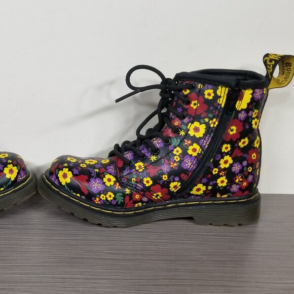 Dr Martens Brookley Vintage Garden Softy Floral Booties, Junior Size 10 US / 27 - Picture 8 of 11